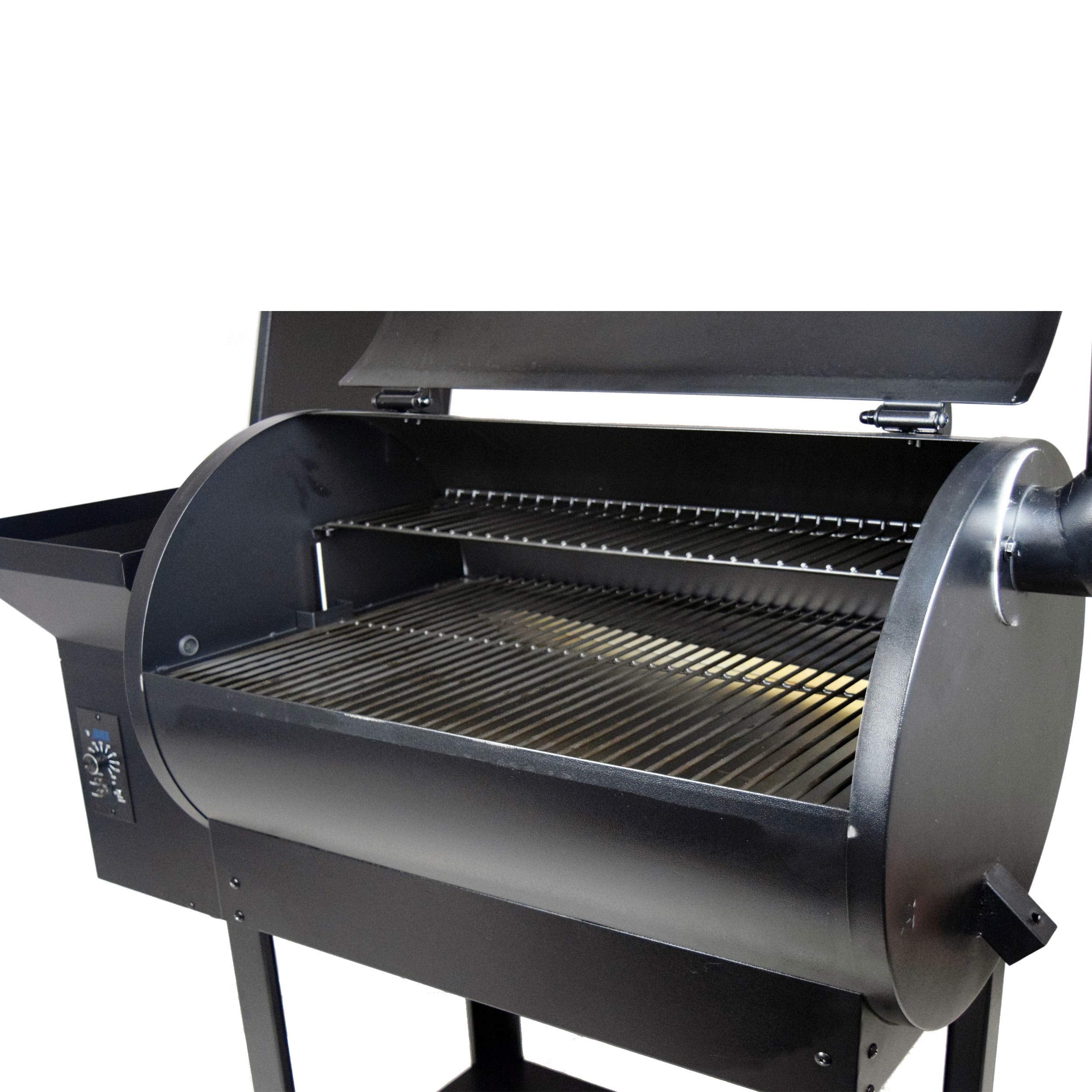ACTIVA Smoker Grill El Paso I Pellet Smoker mit automatischer Pelletzuführung & Thermometer I Edelstahl-Grill für BBQ & Räuchern