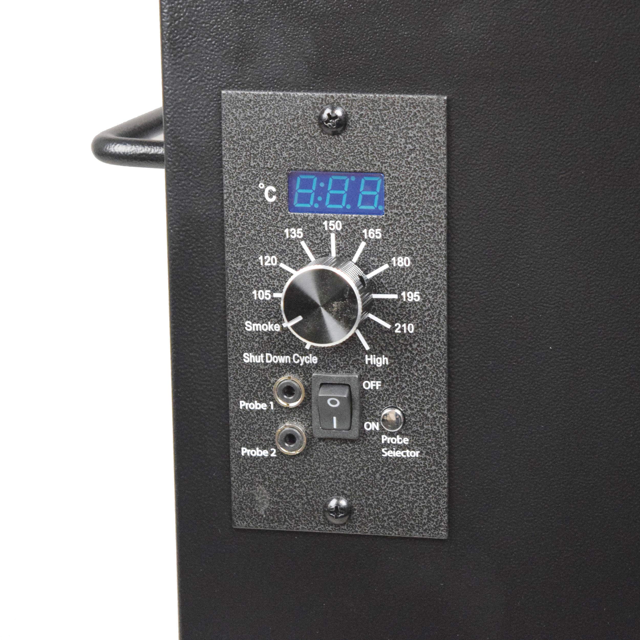 ACTIVA Smoker Grill El Paso I Pellet Smoker mit automatischer Pelletzuführung & Thermometer I Edelstahl-Grill für BBQ & Räuchern